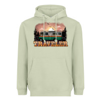 Matcha traveler Heavyweight Hoodie - NancyCooperArtShop