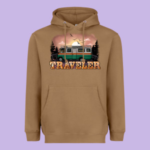 Traveler Heavyweight Hoodie Designed By Nancycooperartshop