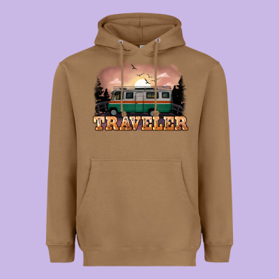 Traveler Heavyweight Hoodie Designed By Nancycooperartshop
