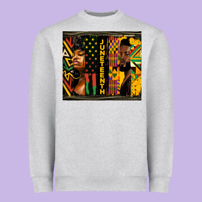 Juneteenth Tumbler Heavyweight Sweatshirt Designed By Hra Design Shop