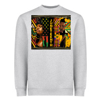 Heather Grey juneteenth tumbler Heavyweight Sweatshirt - HRA Design Shop