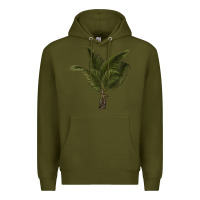 Army Green palm tree Premium Hoodie - LillyAllenDesigns