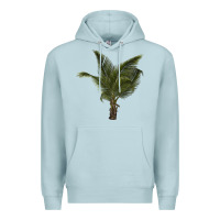 Blue Mist palm tree Premium Hoodie - LillyAllenDesigns
