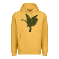 Mustard palm tree Premium Hoodie - LillyAllenDesigns