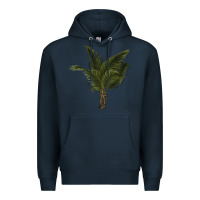 Navy palm tree Premium Hoodie - LillyAllenDesigns