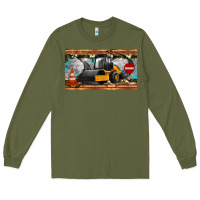 Army Green steam roller sippy cup Long Sleeve Tee - Artiststas