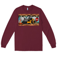 Burgundy steam roller sippy cup Long Sleeve Tee - Artiststas