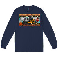 Navy steam roller sippy cup Long Sleeve Tee - Artiststas