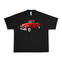 Black western red truck right 34 view Urban Heavy Tee - FaDigitalArtStudio
