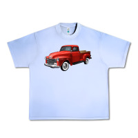 Grape Ice western red truck right 34 view Urban Heavy Tee - FaDigitalArtStudio