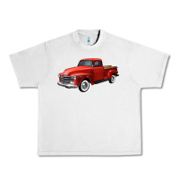 Lunar Rock western red truck right 34 view Urban Heavy Tee - FaDigitalArtStudio
