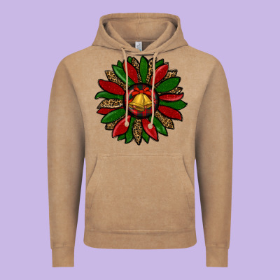 Christmas Sunflower Vintage Hoodie Designed By Ranaportraitstore