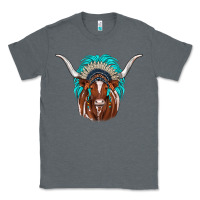 Charcoal Heather texas longhorn indian headdress Classic Tee - JahusDesignShop