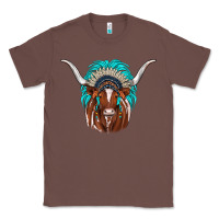 Chestnut texas longhorn indian headdress Classic Tee - JahusDesignShop