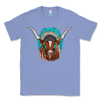 Colony Blue texas longhorn indian headdress Classic Tee - JahusDesignShop