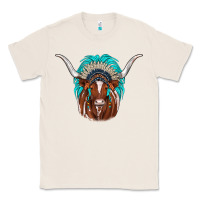 Natural texas longhorn indian headdress Classic Tee - JahusDesignShop
