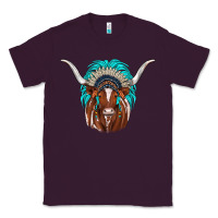 Plum texas longhorn indian headdress Classic Tee - JahusDesignShop