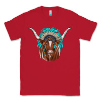 Red texas longhorn indian headdress Classic Tee - JahusDesignShop