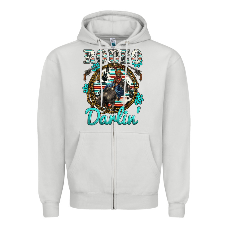 Rodeo Darling Zipper Hoodie by BarkalooDesign | Teevron