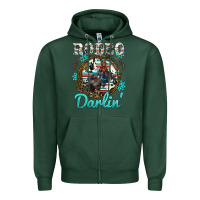 Sports Green rodeo darling Zipper Hoodie - BarkalooDesign