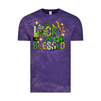 Cloud Purple Not lucky just blessed st. patricks day Vintage Tee - Neo Western