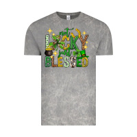 Cloud Rock Not lucky just blessed st. patricks day Vintage Tee - Neo Western