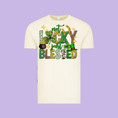 Not Lucky Just Blessed St. Patricks Day Vintage Tee Designed By Neo Western