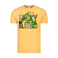 Vintage Mustard Not lucky just blessed st. patricks day Vintage Tee - Neo Western