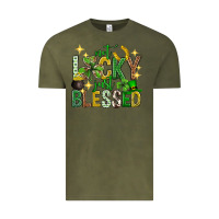 Vintage Olive Not lucky just blessed st. patricks day Vintage Tee - Neo Western