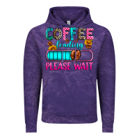 Cloud Purple coffee loading please wait Vintage Hoodie - Zillion Design Studio