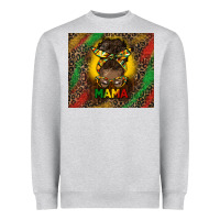 Heather Grey juneteenth afro bun mama tumbler Heavyweight Sweatshirt - HRA Design Shop