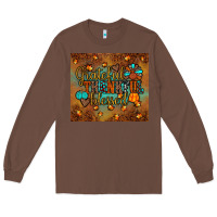 Chestnut grateful thankful blessed turkey Long Sleeve Tee - JahusDesignShop
