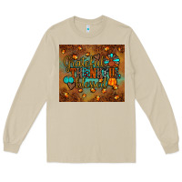 Grateful Thankful Blessed Turkey Long Sleeve Tee | Teevron