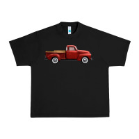 Black western red truck right side view Urban Heavy Tee - FaDigitalArtStudio