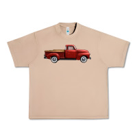 Burro western red truck right side view Urban Heavy Tee - FaDigitalArtStudio