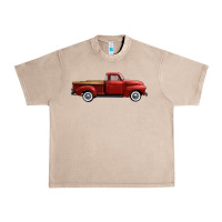 French Oak western red truck right side view Urban Heavy Tee - FaDigitalArtStudio