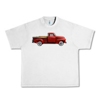 Lunar Rock western red truck right side view Urban Heavy Tee - FaDigitalArtStudio