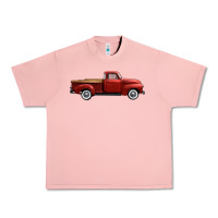 Salmon western red truck right side view Urban Heavy Tee - FaDigitalArtStudio
