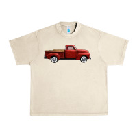 Sandshell western red truck right side view Urban Heavy Tee - FaDigitalArtStudio