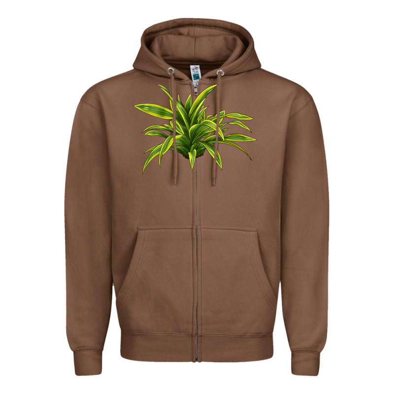Lemon Lime Dracaena Leaf Zipper Hoodie by LillyAllenDesigns | Teevron