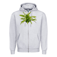 Heather Grey Lemon Lime Dracaena Leaf Zipper Hoodie - LillyAllenDesigns