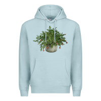 Blue Mist Dwarf Pomegranate Tree Illustrations Premium Hoodie - LillyAllenDesigns