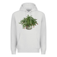 Dove Grey Dwarf Pomegranate Tree Illustrations Premium Hoodie - LillyAllenDesigns