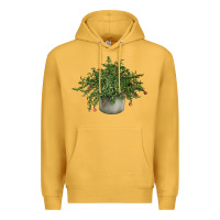 Mustard Dwarf Pomegranate Tree Illustrations Premium Hoodie - LillyAllenDesigns