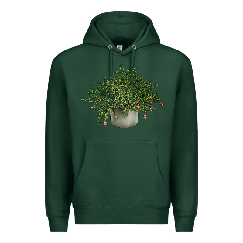 Dwarf Pomegranate Tree Illustrations Premium Hoodie by LillyAllenDesigns | Teevron