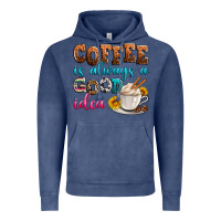 Vintage Denim coffee is always good idea Vintage Hoodie - Zillion Design Studio