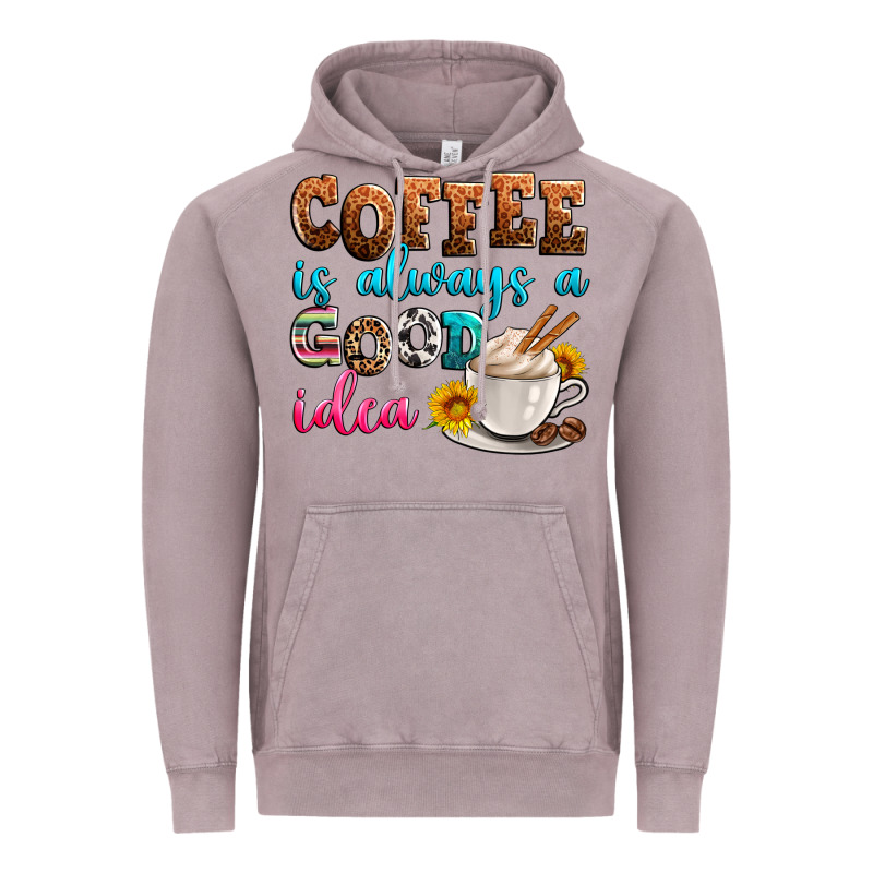 Coffee Is Always Good Idea Vintage Hoodie by Zillion Design Studio | Teevron