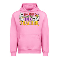 Fuchsia Pink You Can't Scare Me I'm a Teacher Urban Hoodie - texasbilliewilder