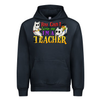Navy You Can't Scare Me I'm a Teacher Urban Hoodie - texasbilliewilder