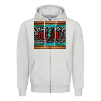 Dove Grey leopard lightning bolt mimi mother's day Zipper Hoodie - Jasminsmagicworld